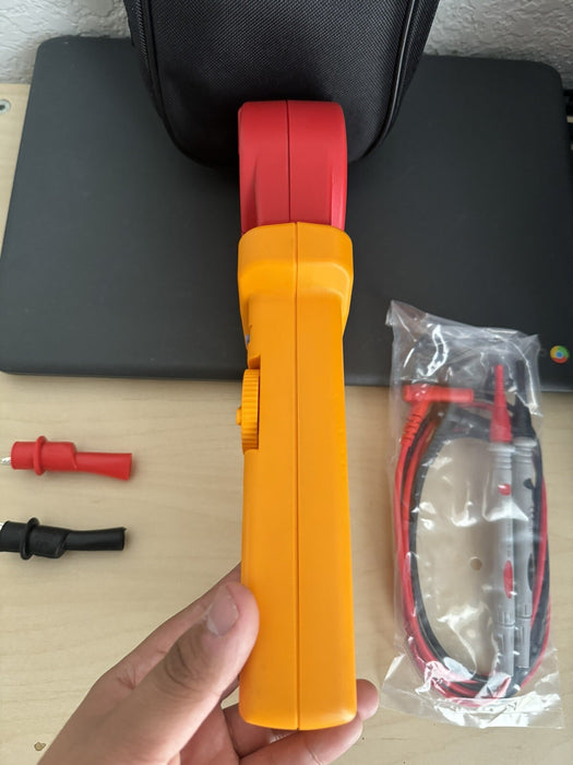 FLUKE 1630 EARTH GROUND CLAMP W/ BAG & LEADS - FREE SHIPPING / PERFECT CONDITION