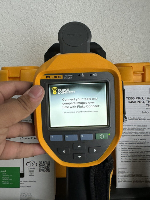 FLUKE Ti450 PRO 60HZ THERMAL IMAGER W / 2 BATTERIES / SHIPS FAST / FREE SHIPPING