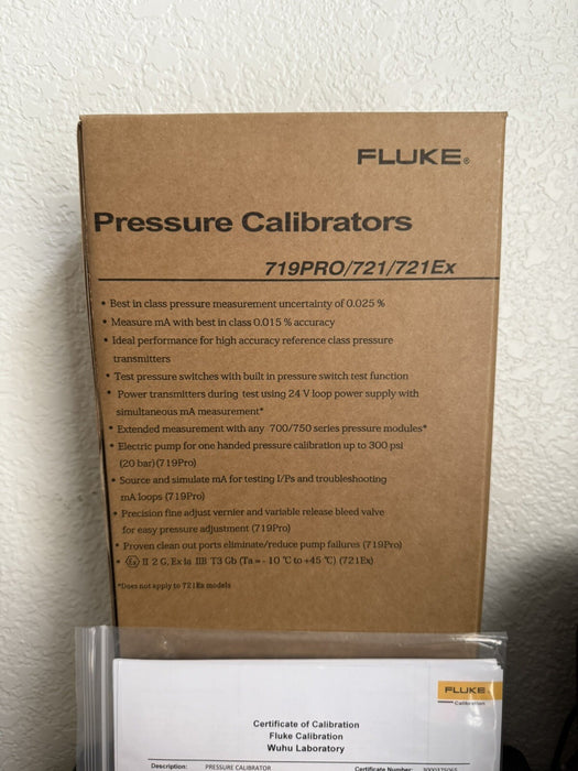 FLUKE 721-1603 DUAL SENSOR PRESSURE CALIBRATOR 16 PSIG 300 PSIG (NEW MFD 2024)