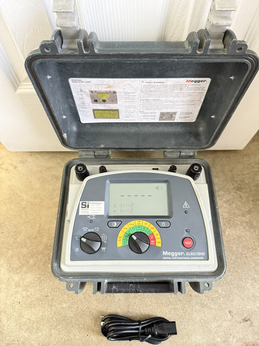 MEGGER DLRO10HD DIGITAL LOW RESISTANCE OHMMETER (TESTED) SHIPS FAST