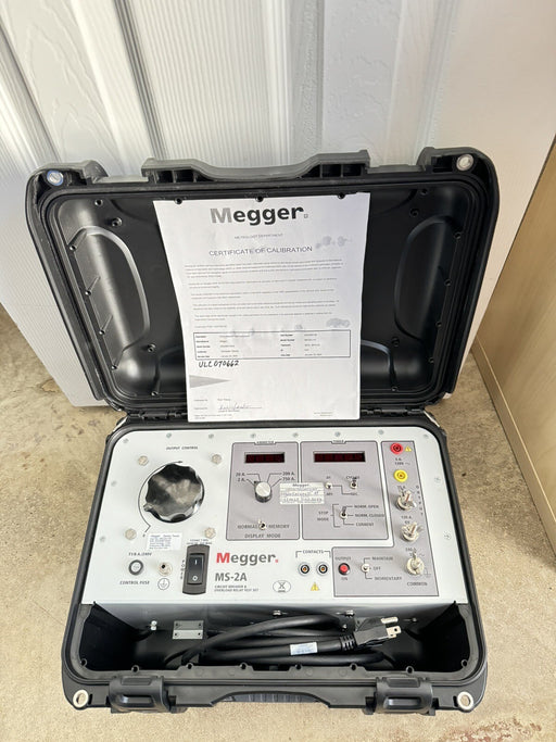 Megger MS-2A-CIRCUIT BREAKER & OVERCURRENT RELAY TEST SET (CALIBRATED 2023-2024)