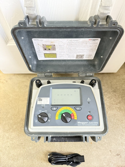 MEGGER DLRO10HD DIGITAL LOW RESISTANCE OHMMETER (TESTED) SHIPS FAST