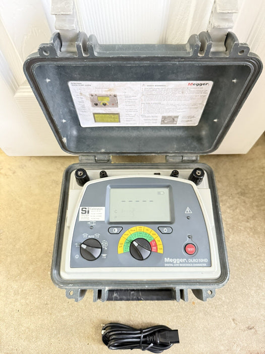 MEGGER DLRO10HD DIGITAL LOW RESISTANCE OHMMETER (TESTED) SHIPS FAST