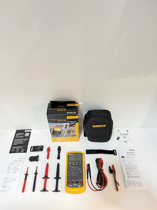 FLUKE 87V E2 INDUSTRIAL ELECTRICIAN COMBO KIT (NEW FACTORY SEALED) SHIPS FAST
