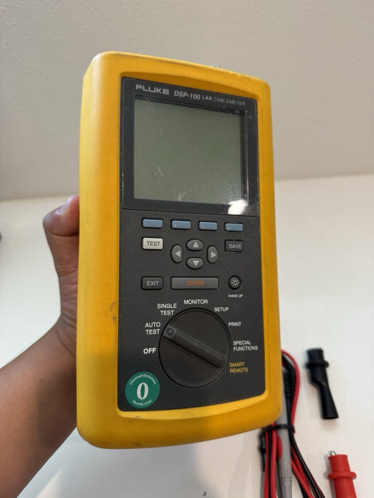 FLUKE DSP-100 LAN CABLEMETER W/ LEADS - SHIPS FAST