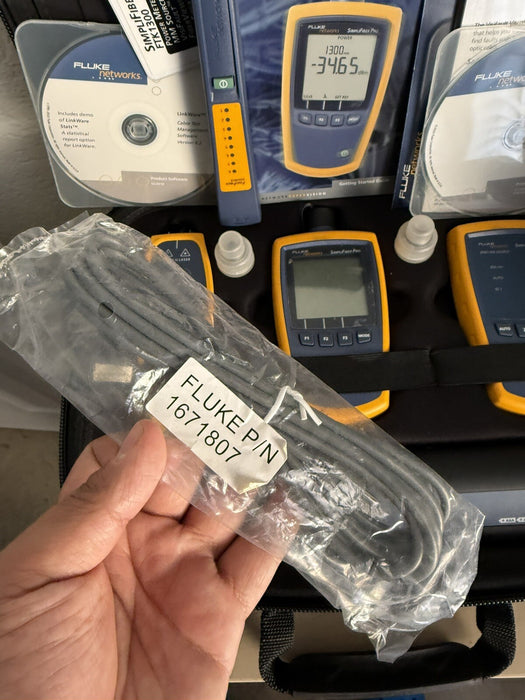 FLUKE FTK1300 SIMPLIFIBER PRO KIT W/ ACCESSORIES & BAG - SHIPS FAST