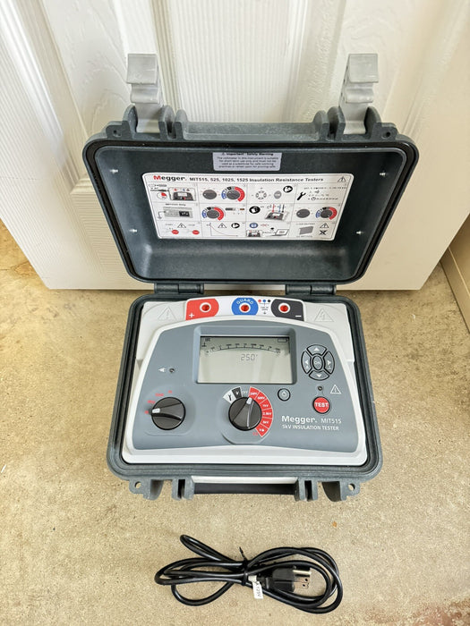 MEGGER MIT515 5kV INSULATION RESISTANCE TESTER - FREE SHIPPING