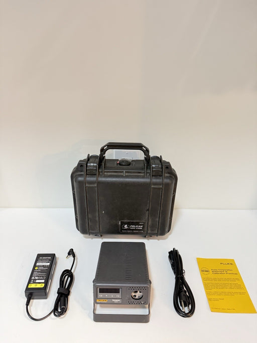 FLUKE 9100S DRY-WELL CALIBRATOR W/ BAG & CHARGER  TRANSCAT 5853T - TESTED