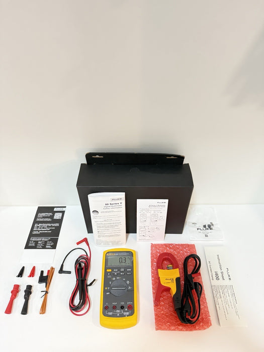 FLUKE 87 V MULTIMETER COMBI KIT IMSK W/ i400 CLAMP & LEADS/ NEW FACTORY SEALED