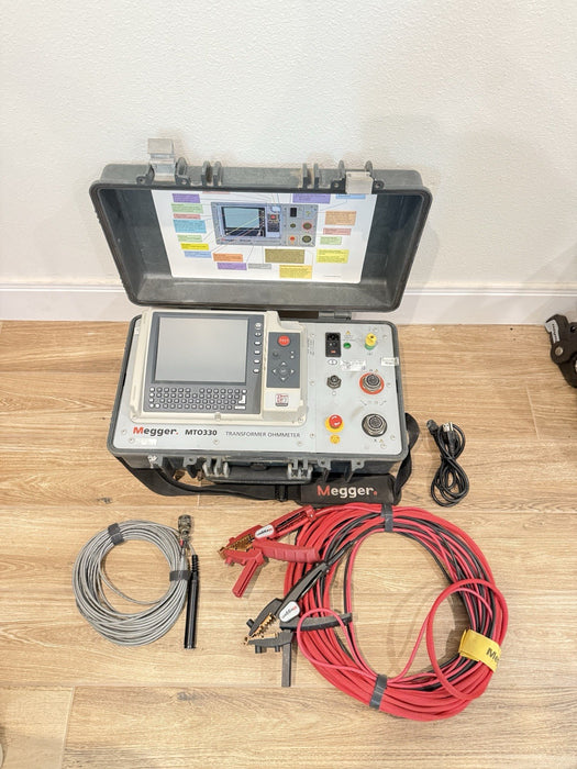 MEGGER MTO330 TRANSFORMER OHMMETER W / KELVIN LEAD SET & TESTED - FREE SHIPPING