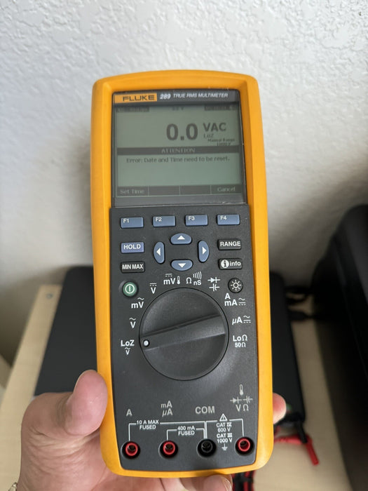FLUKE 289 TRUE RMS MULTIMETER W/ LEAD SET & BAG-FREE SHIPPING (TESTED)