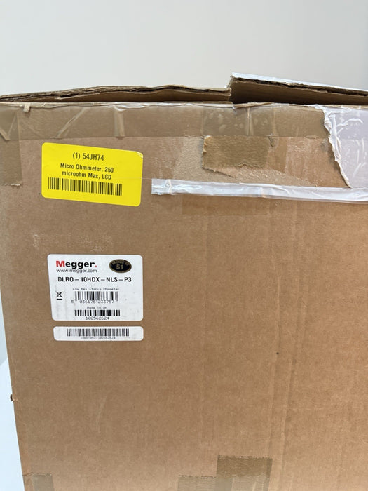 MEGGER DLRO10HDX DIGITAL LOW RESISTANCE OHMMETER (NEW FACTORY SEALED) CAL 2024