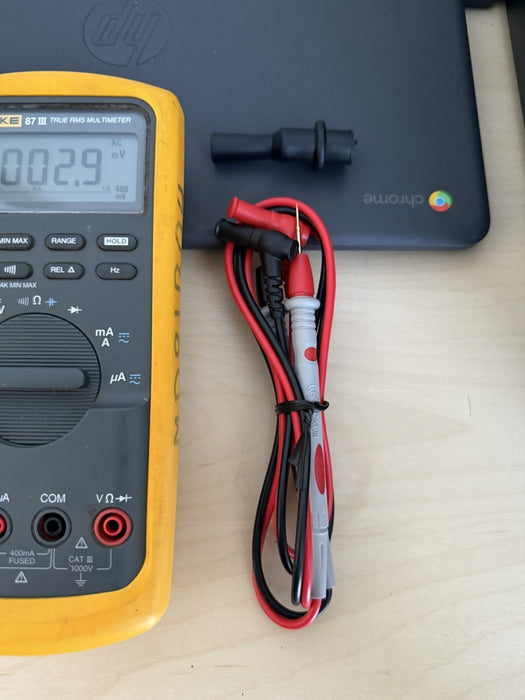 FIUKE 87 III TRUE RMS DIGITAL MULTIMETER W/ LEADS - FREE SHIPPING
