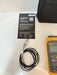 FLUKE 1524 REFERENCE THERMOMETER W/ PROBE & BAG (TESTED) FREE SHIPPING