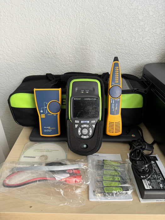 NETSCOUT LINKRUNNER AT 2000 KIT W/ INTELLITONE TONER & PROBE - FREE SHIPPING