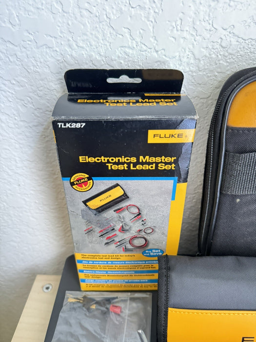 FLUKE 725 MULTIFUNCTION PROCESS CALIBRATOR W / NEW TLK287 LEAD KIT - FREE SHIPS