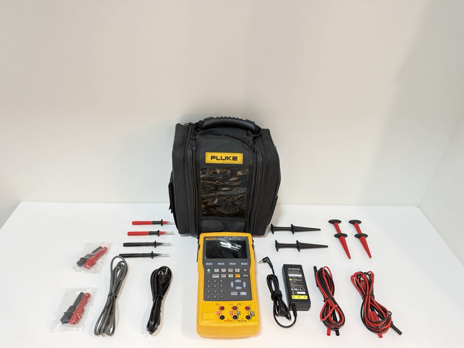 FLUKE 754 DOCUMENTING PROCESS CALIBRATOR W/ ACCESSORIES (TESTED) FREE SHIPPING