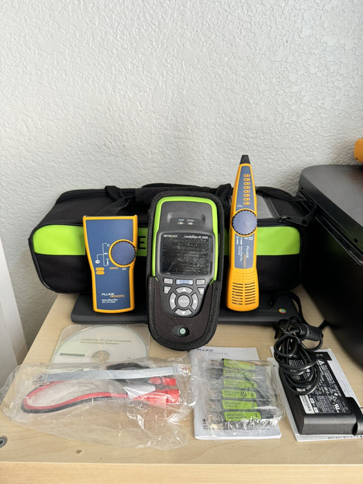 NETSCOUT LINKRUNNER AT 2000 KIT W/ INTELLITONE TONER & PROBE - FREE SHIPPING