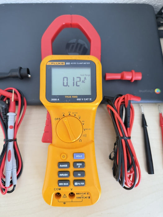 FLUKE 355 TRUE RMS 2000 A CLAMP METER AC / DC/ FREE SHIPPING (TESTED)