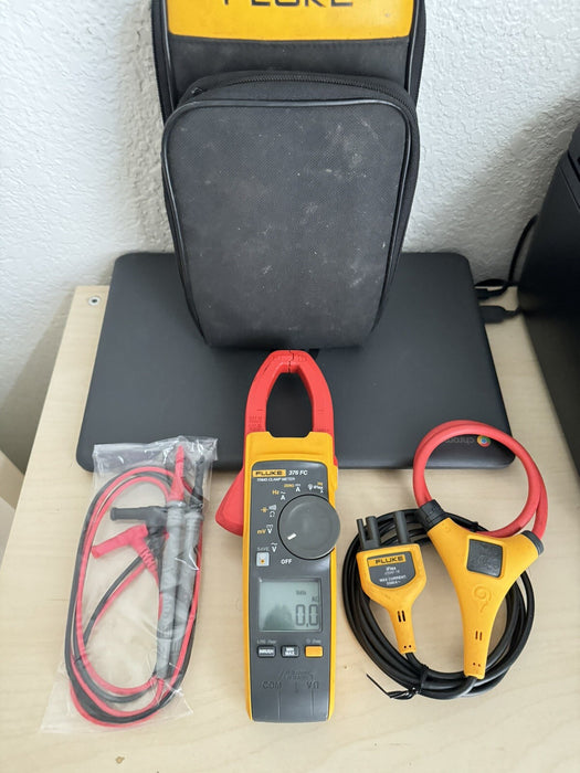 FLUKE 376 FC 1000A AC/DC TRUE RMS WIRELESS CLAMP METER W IFLEX PROBE -SHIPS FAST