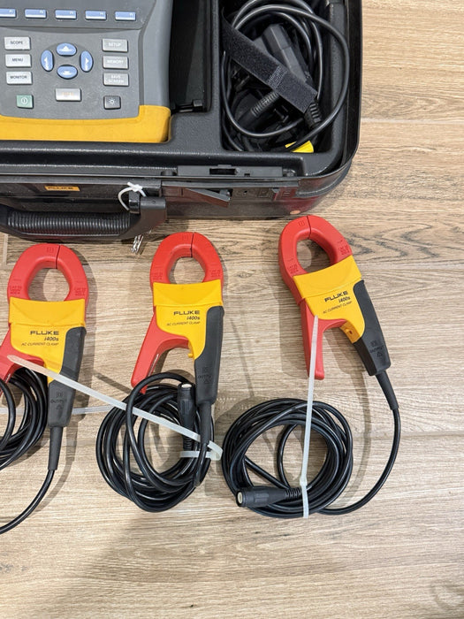 FLUKE 434 QUALITY ANALYZER KIT W/ FLUKE I400S & ACCESSORIES- FREE SHIPPING