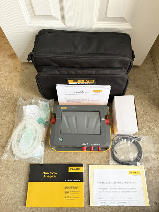 FLUKE VT650 GAS FLOW ANALYZER W/ CHARGER & BAG - & FREE SHIPPING