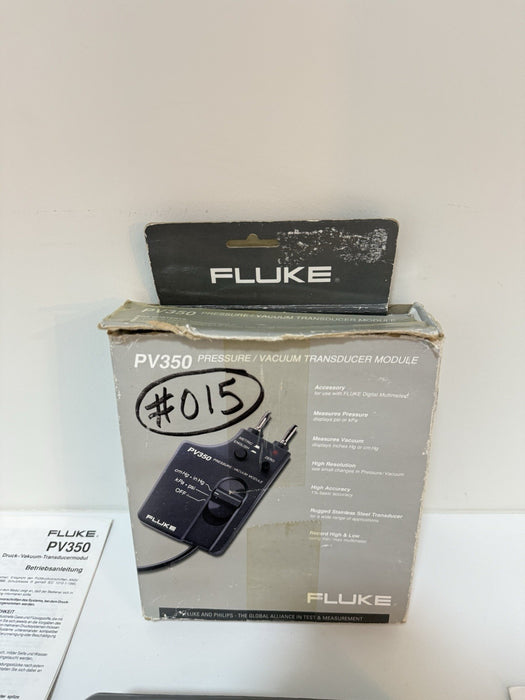 FLUKE PV350 PRESSURE VACUMM TRANSDUCER MODULE - FREE SHIPPING