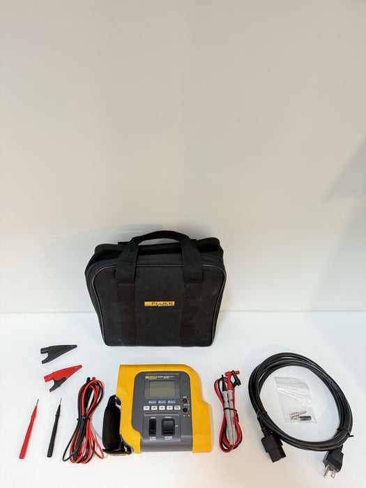 FLUKE BIO MEDICAL ESA609 ELECTRICAL SAFETY ANALYZER PORTABLE METER & ACCESSORIES
