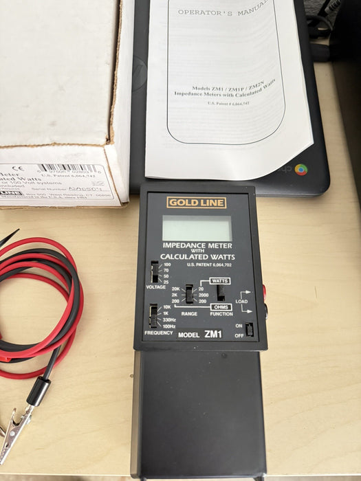 Gold Line ZM-1 Impedance Meter / SHIPS FAST - FREE SHIPPING