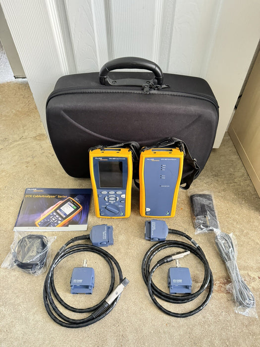 Fluke Network DTX-1800 Cable Analyzer KIT W / ACCESSORIES & BAG - SHIPS FAST