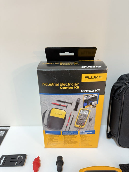FLUKE 87V E2 INDUSTRIAL ELECTRICIAN COMBO KIT (NEW FACTORY SEALED) SHIPS FAST
