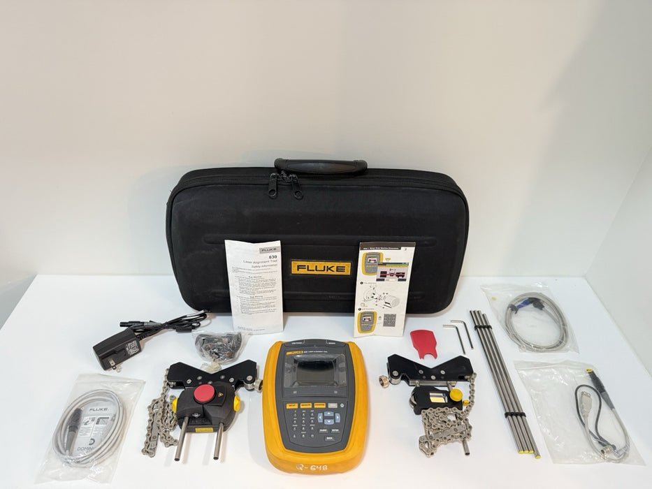 FLUKE 830 LASER ALIGNMENT TOOL W/ ACCESSORIES (TESTED) FREE SHIPPING -SHIPS FAST