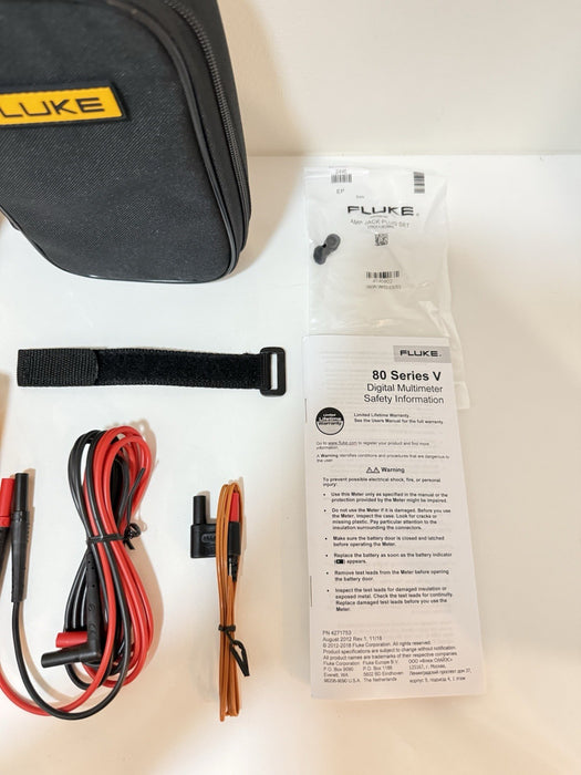 FLUKE 87V E2 INDUSTRIAL ELECTRICIAN COMBO KIT (NEW FACTORY SEALED) SHIPS FAST