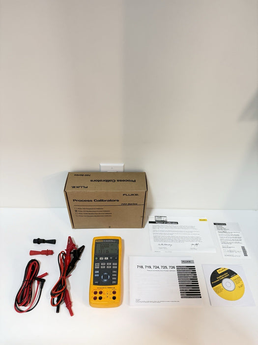 FLUKE 725 MULTIFUNCTION PROCESS CALIBRATOR  W/ ACCESSORIES (TESTED) SHIPS FAST