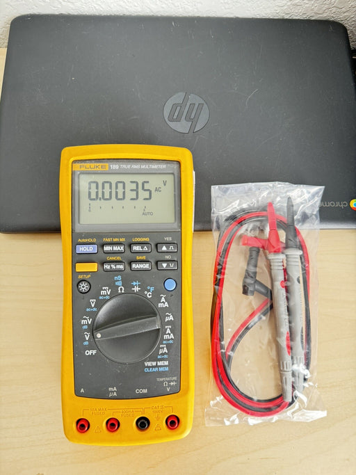 FLUKW 189 TRUE RMS MULTIMETER W/LEAD SET (SHIPS FAST) - FREE SHIPPING