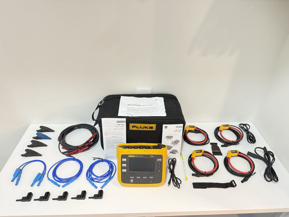FLUKE 1736 POWER LOGGER W/ ACCESSORIES- SHIPS FAST (FREE SHIPPING) TESTED