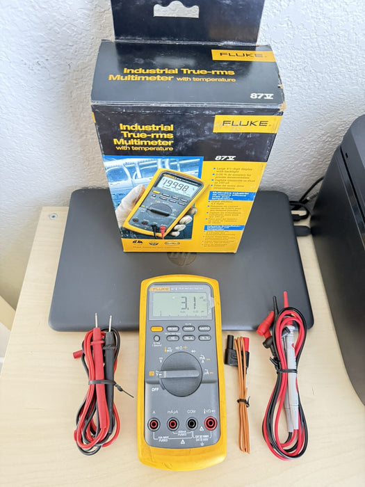 FLUKE 87-V INDUSTRIAL TRUE RMS DIGITAL MULTIMETER - SHIPS FAST