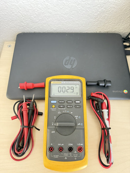 FIUKE 87 III TRUE RMS DIGITAL MULTIMETER W/ LEADS - FREE SHIPPING