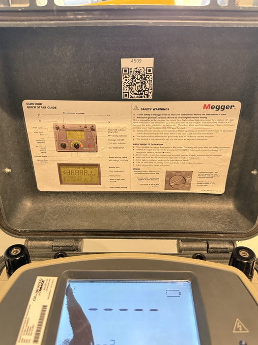 MEGGER DLRO10HD DIGITAL LOW RESISTANCE OHMMETER (SEE PICTURES) READ DESCRIPTION