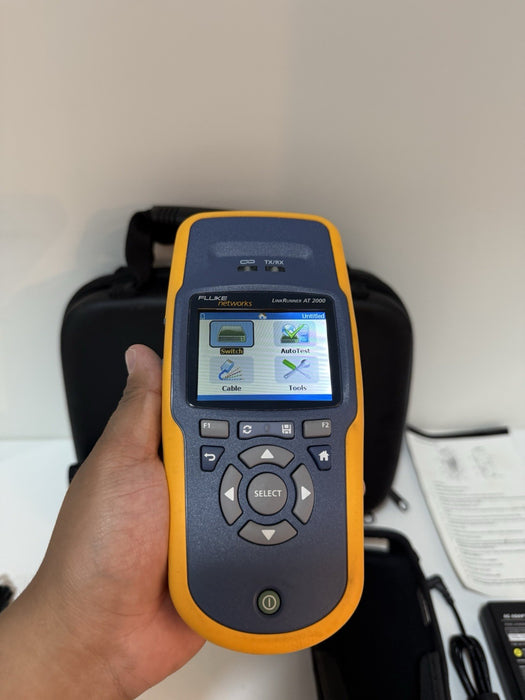 FLUKE NETWORKS LINKRUNNER AT-2000 TESTER W/ ACCESSORIES (TESTED) SHIPS FAST