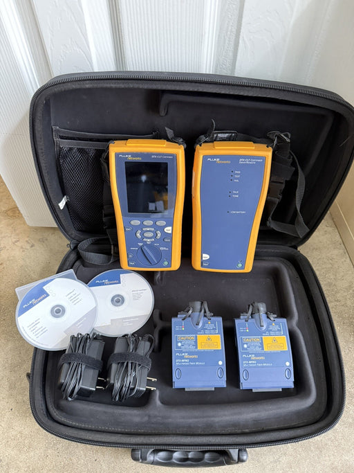 FLUKE DTX-CLT CERTIFIER OPTICAL LOSS TEST SET W/MFM2 MODULE-FREE SHIPPING