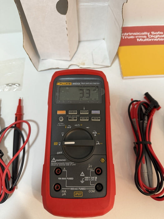 FLUKE 28 II EX INTRINSICALLY IP67 METER (NEW) FREE SHIPPING & SHIPS FAST