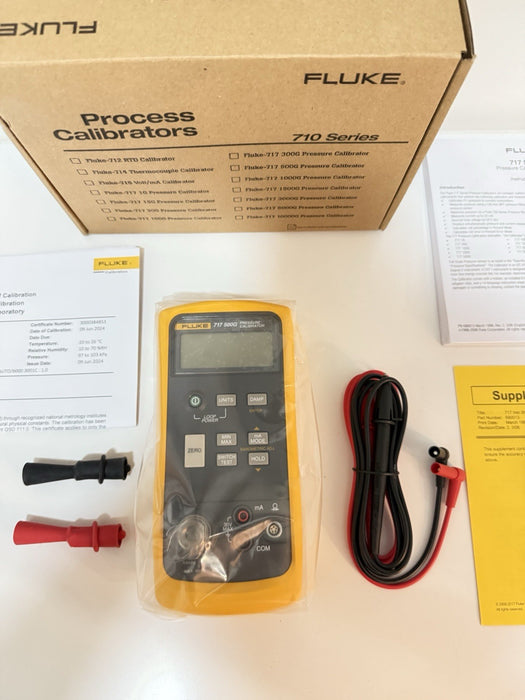 FLUKE 717 500G PRESSURE CALIBRATOR (NEW FACTORY SEALED) CALIBRATED 2024 / NEW