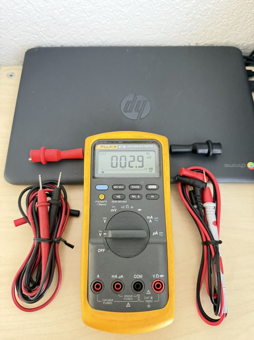 FIUKE 87 III TRUE RMS DIGITAL MULTIMETER W/ LEADS - FREE SHIPPING