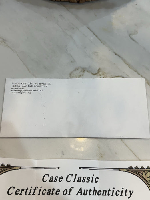 CASE 5039 FIVE BLADE SOWBELLY KNIFE GENUINE PEARL1993 1 OF 10 & CERTIFICATE RARE