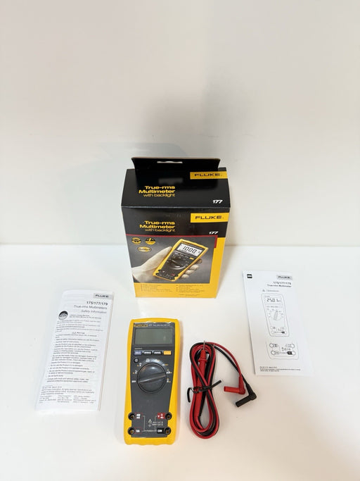 FLUKE 177 TRUE RMS MULTIMETER (NEE FACTORY SEALED) CALIBRATED 2025 / SHIPS FAST