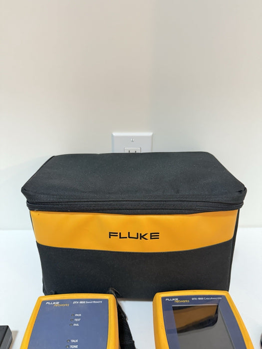 FLUKE NETWORKS DTX-1800 DTX CABLE ANALYZER & DTX-REMOTE (TESTED) - FREE SHIPPING