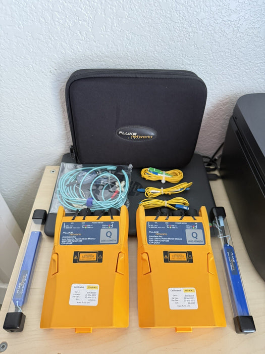 FLUKE NETWORKS CFP-Q CFP-QUAD CERTIFIBER PRO SM MM FIBER OLTS (CALIBRATED 2023)