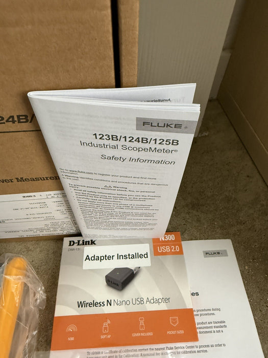 FLUKE 123B/NA INDUSTRIAL SCOPEMETER 20MHZ (NEW FACTORY SEALED)SHIPS FAST MFD2024