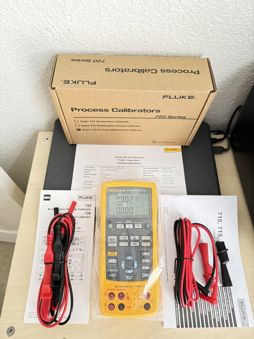 FLUKE 726 PRECISION MULTIFUNCTION CALIBRATOR (MFG-2024) CALIBRATED 2024 - NEW